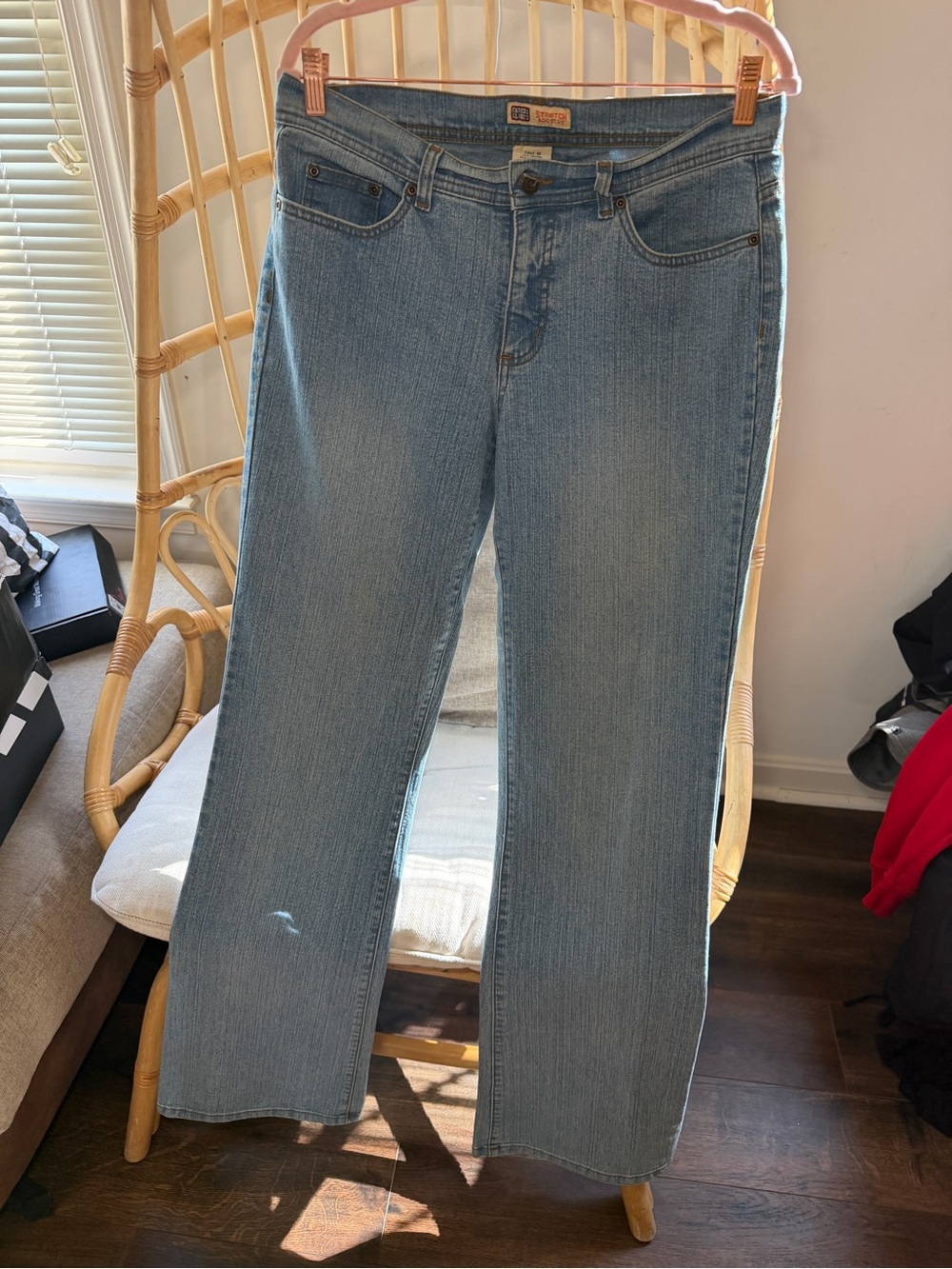 Faded Glory Stretch Bootcut Jeans Women’s Tall 10 Light Wash Denim Pants